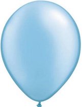 100x Qualatex ballonnen baby blauw