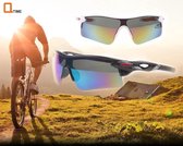 Snelle Planga - Outdoor Fietsbril - Sportbril - Uniseks - Sport zonnebril - Zonnebril  - Beschermend en comfortabel – Zwart