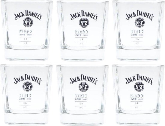 Sanders versieren zich zorgen maken 6 x Jack Daniel's Tumbler | bol.com