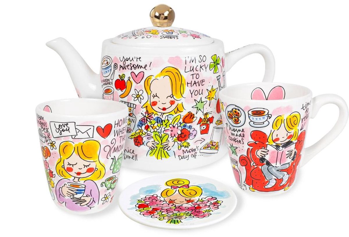 elegant Pastoor Afstotend Blond Amsterdam Thee Set - Home is where the mom is - 4-delig | bol.com