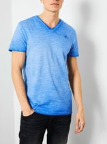 PETROL - T-Shirt SS-V-Neck - Electric Blue