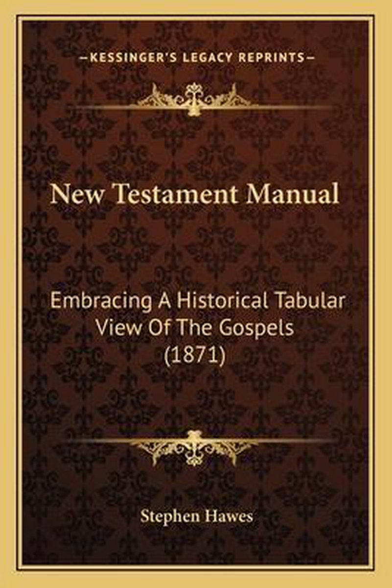 New Testament Manual van Stephen Hawes