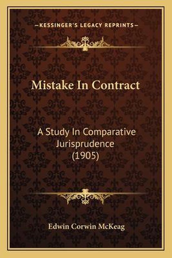 Mistake in Contract - cover