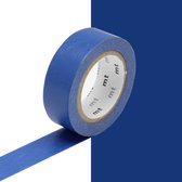 Washi Tape Blauw - 7 meter x 1.5 cm. - MT Masking Tape Ruri