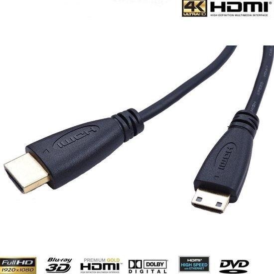 MINI HDMI naar HDMI kabel - Zwart | bol.com
