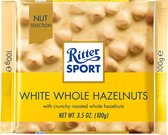Ritter Sport wit hele hazelnoot 100 gr