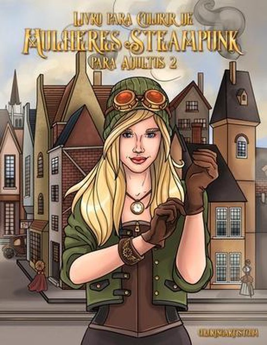 Mulheres Steampunk- Livro para Colorir de Mulheres Steampunk ... - cover