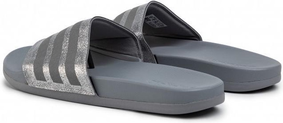adidas Adilette Comfort slippers dames grijs/zilver | bol.com