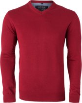 MARVELIS heren trui katoen - V-hals - rood -  Maat: XL