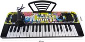 Keyboard met 37 tonen - Speelgoed muziek piano - met microfoon - 45 CM ( inclusief batterijen)