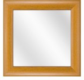 Spiegel met Ronde Houten Lijst - Beuken - 20x20 cm