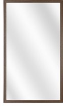 Spiegel met Vlakke Houten Lijst - Walnoot - 20x50 cm