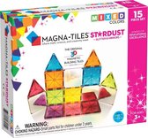 Magna Tiles - 15 stuks Stardust Mixed Colors - Constructiespeelgoed