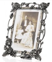 Fotolijst - Roos Strass - 9 x 13 cm - Verzilverd Klassiek