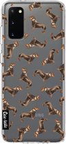 Casetastic Samsung Galaxy S20 4G/5G Hoesje - Softcover Hoesje met Design - Teckel Twister Print