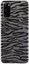 Casetastic Samsung Galaxy S20 4G/5G Hoesje - Softcover Hoesje met Design - Zebra Print