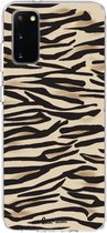 Samsung Galaxy S20 Hoesje - Casetastic - Soft Serie - TPU Backcover - Savannah Zebra - Hoesje Geschikt Voor Samsung Galaxy S20