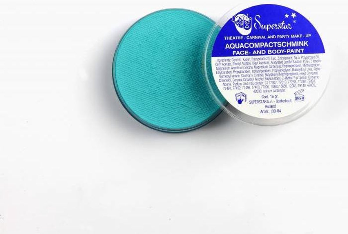 Superstar Schmink - Aqua Facepaint - Pastel Groen - 109 - 16 gram — afbeelding 4