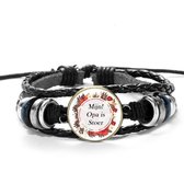 Akyol - Mijn opa is stoer armband - geschenk - gift - verassing - feestdag - verjaardag - kado - cadeau - familie - liefde - love - cool - lief - vet