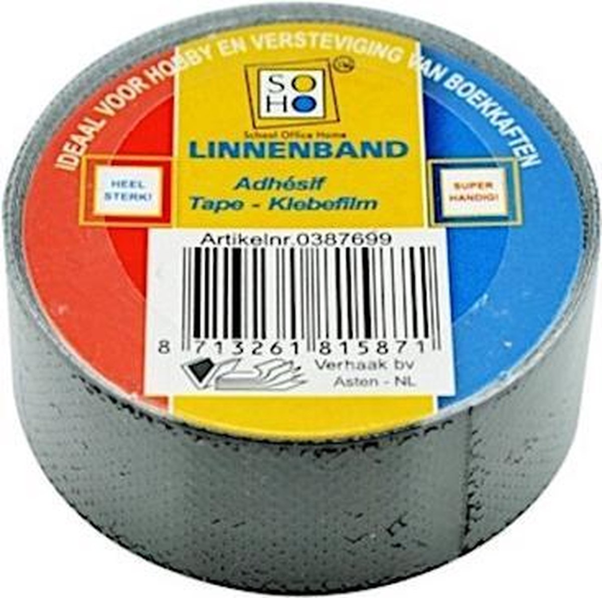 Soho Tape Linnenband 19 Mm Zwart 3 Meter