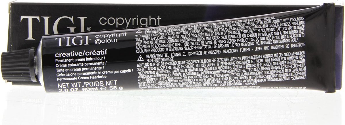 Tigi Haarverf Copyright Colour Creative Permanent Creme Emulsion 7/32 7GV Golden Violet Blonde