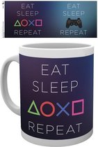Playstation Eat Sleep Repeat Mug - 325 ml