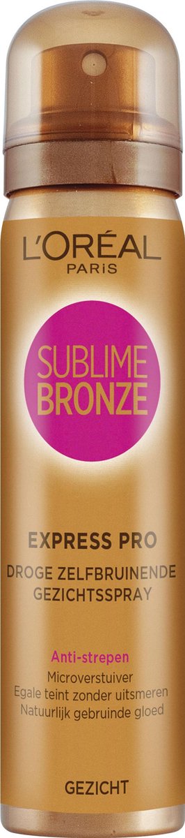 L Or al Paris Sublime Bronze - Zelbruinende Face Spray - 75 ml - Zelfbruiner voor het Gezicht