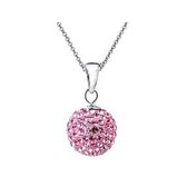 Ketting shamballa roze
