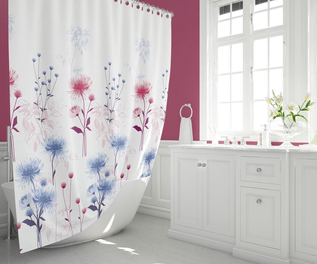 Douchegordijn Abstracte Kunst, Midden Van De Eeuw Geometrisch Patroon Douchegordijnen Anti Schimmel Waterdicht Polyester Stof Wasbaar Badgordijn Met 12 Haken Voor Badkamer 180b X 180 Cm