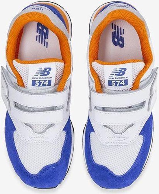 YV574NSD - New Balance - Kinderen Sneakers - Wit blauw oranje- Maat 31 |  bol.com