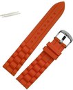 Fako® - Horlogebandje - Siliconen - 20mm - Oranje
