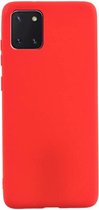 Samsung Galaxy Note 10 Lite Hoesje Rood - Siliconen Back Cover