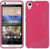 HTC Desire 650 Hoesje Tpu Siliconen Smartphone Case S-Style Roze