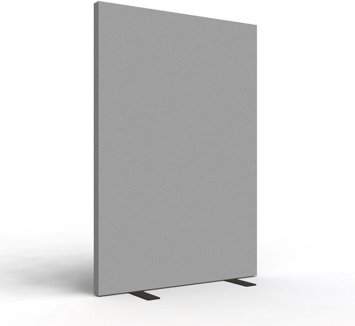 SPACIO akoestische scheidingswand 120x160 cm - Vaste voet - Lichtgrijs