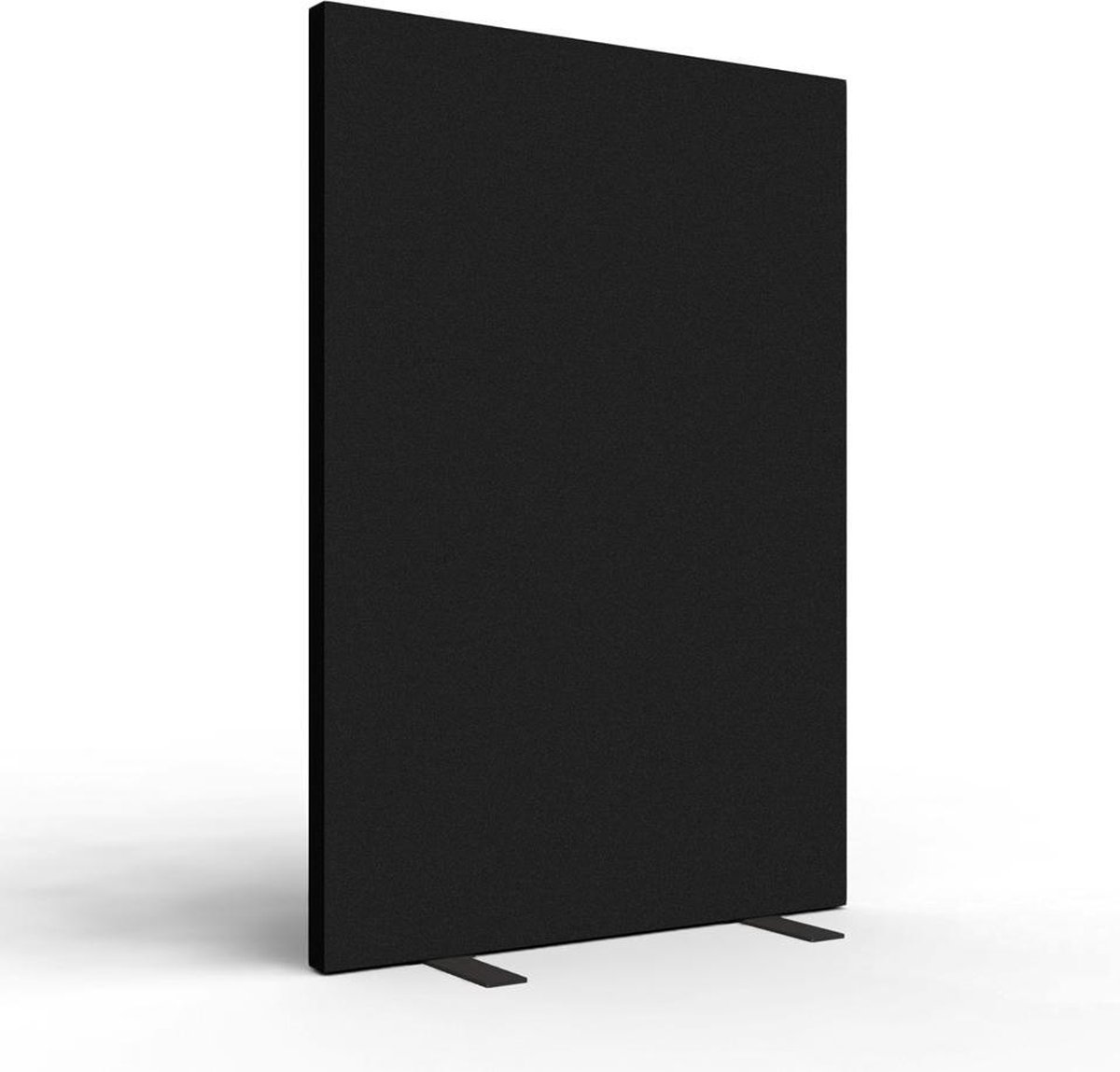 SPACIO akoestische scheidingswand 120x160 cm - Vaste voet - Zwart