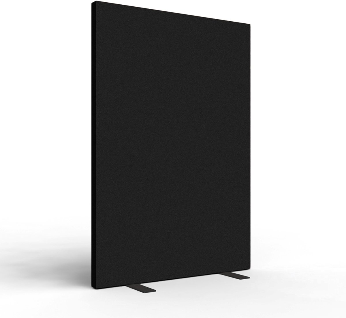 SPACIO akoestische scheidingswand 120x160 cm - Vaste voet - Zwart