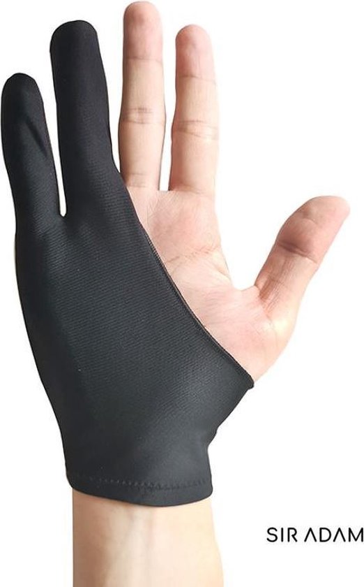 Sir Adam - Flexibele Tekenhandschoen - Teken handschoen - Drawing Glove - Artist Glove - Tablet Handschoen - Tablet Glove - Digital art - Wacom Tekentablet - Wacom - Sir Adam