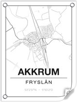 Tuinposter AKKRUM (Fryslân) - 60x80cm