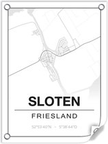 Tuinposter SLOTEN (Friesland) - 60x80cm
