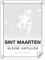 Tuinposter SINT MAARTEN (Kleine Antillen) - 60x80cm