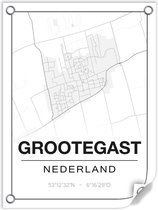 Tuinposter GROOTEGAST (Nederland) - 60x80cm