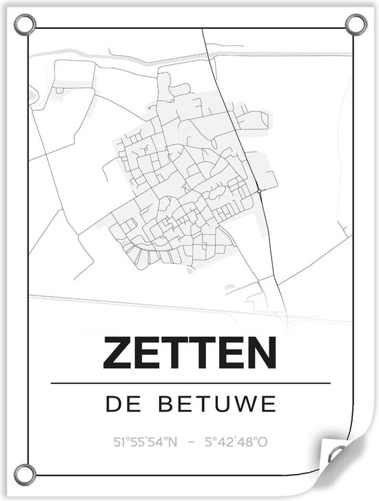 Tuinposter ZETTEN (De Betuwe) - 60x80cm