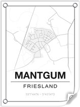 Tuinposter MANTGUM (Friesland) - 60x80cm