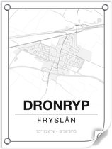 Tuinposter DRONRYP (Fryslân) - 60x80cm