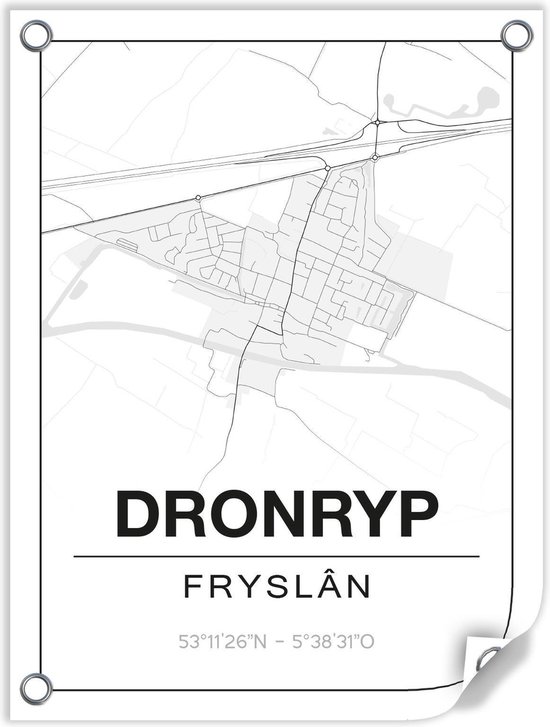 Tuinposter DRONRYP (Fryslân) - 60x80cm
