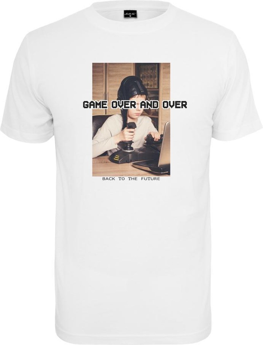 Urban Classics Heren Tshirt -XS- Game Over and Over Tee Wit