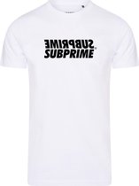 Subprime - Heren Tee SS Shirt Mirror White - Wit - Maat M