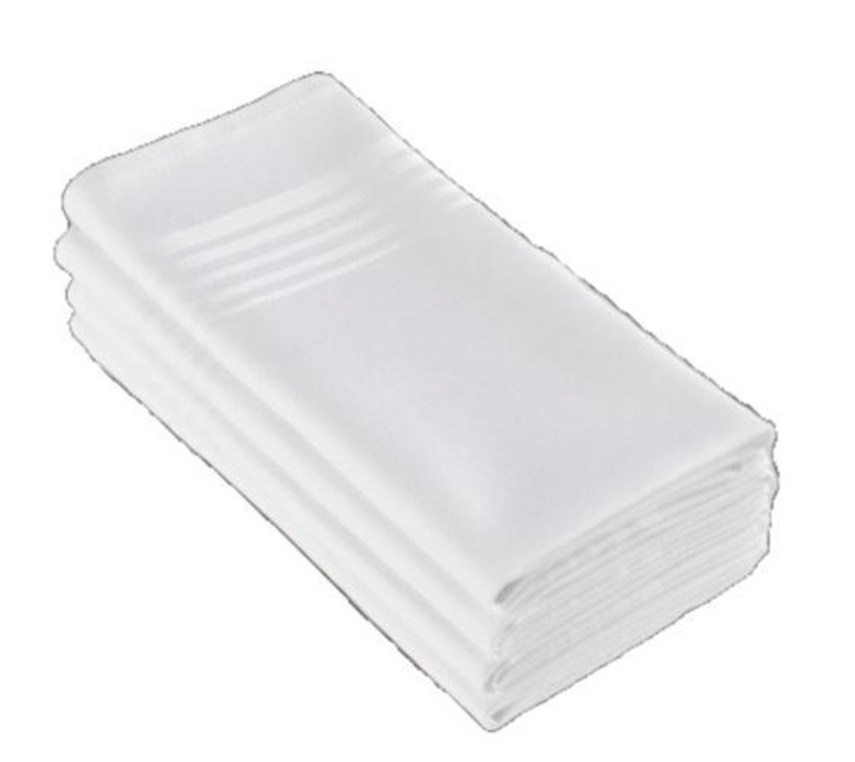 De Witte Lietaer Servetten Deauville 51x51 Cm Katoen Wit 4 Stuks