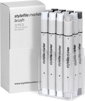 Stylefile Marker - Brush Set: Neutral Grey Set