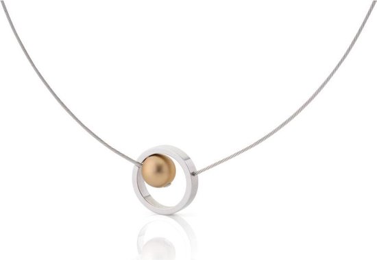 CLIC JEWELLERY STERLING SILVER WITH ALUMINIUM NECKLACE GOLD/YELLOW CS006G
